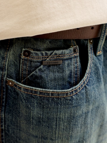 JACK & JONES Voľný strih Džínsy 'JJIRON JJELI' - Modrá