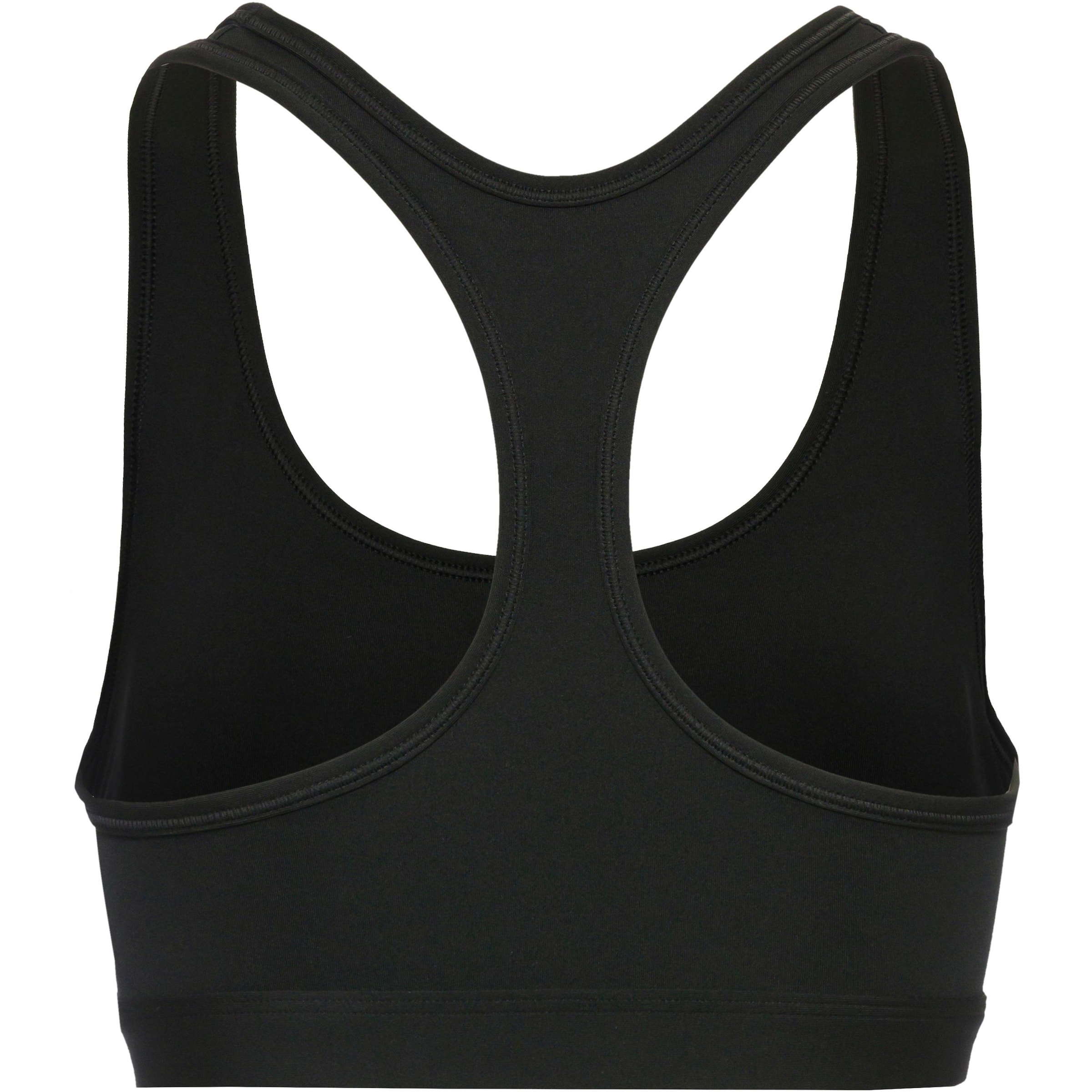 NIKE Bygelfri Sportbehå 'SWOOSH' i svart