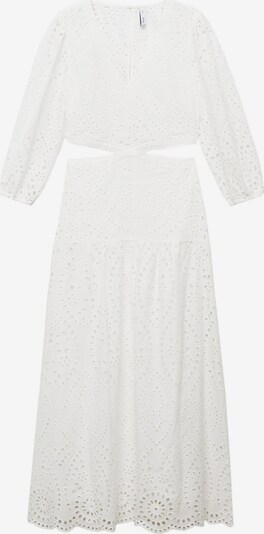 MANGO Robe de soirée 'LISA' en blanc, Vue avec produit