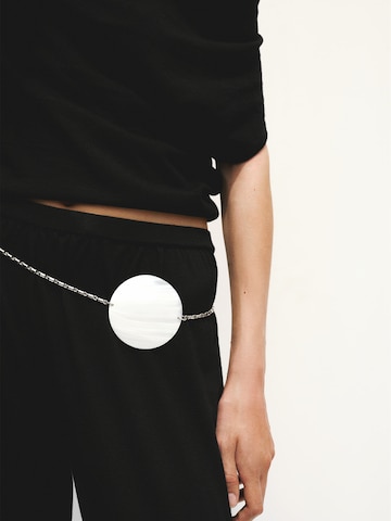 MANGO Tapered Harembroek 'LALALA' in Zwart