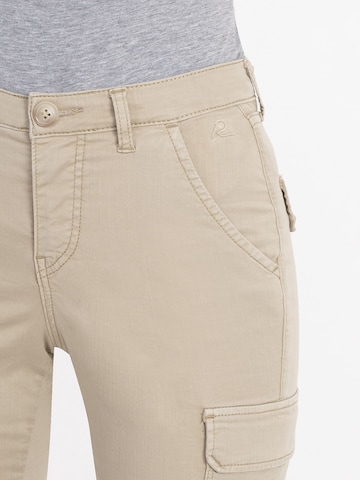 Coupe slim Pantalon cargo 'Lili ' Recover Pants en beige