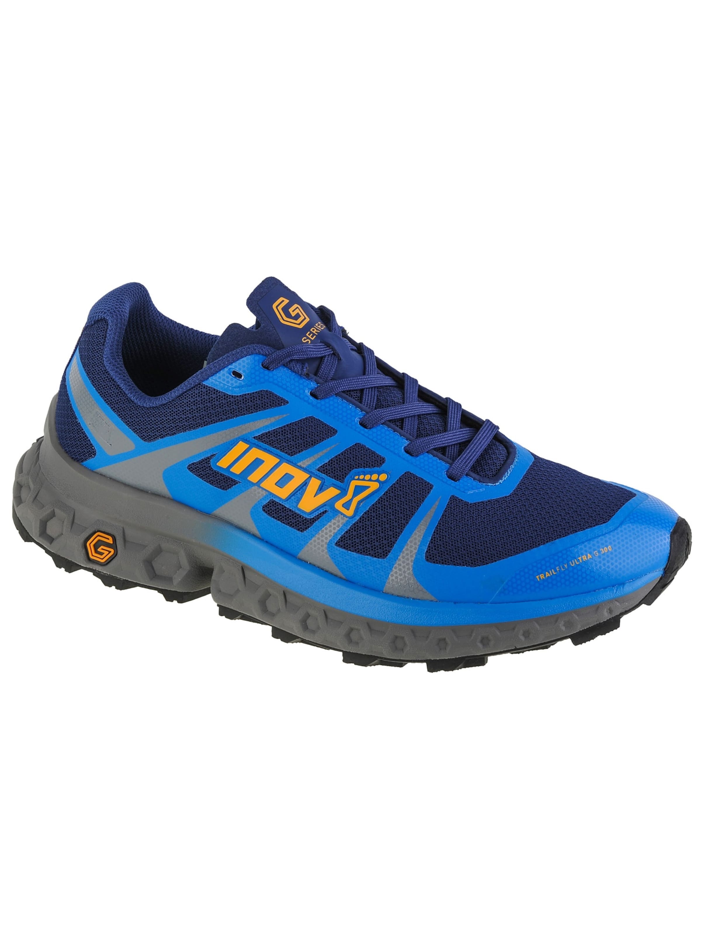 Inov-8 Lage schoen 'Trailfly Ultra G 300 Max' in Blauw: voorkant