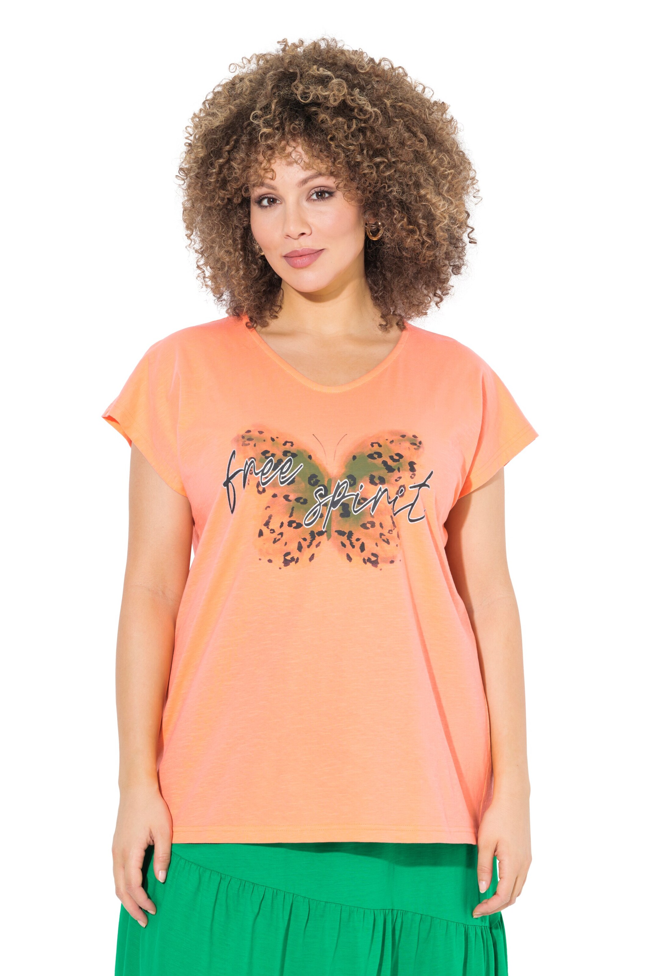 Ulla Popken Shirt in Orange: front