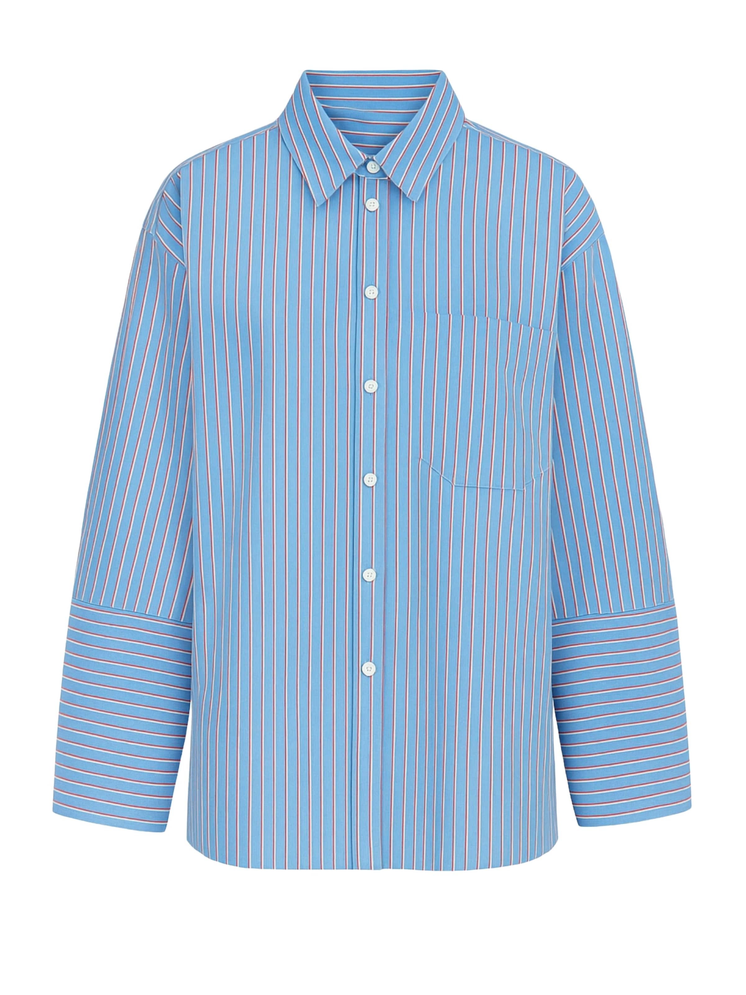 NORR Bluse 'Nicci' in Blau: Vorderseite