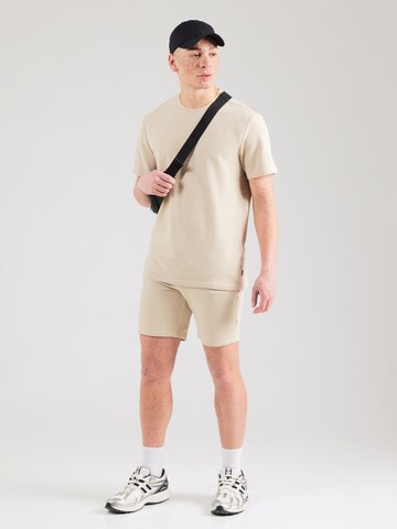 Only & Sons T-Shirt 'ONSKIAN' in Beige