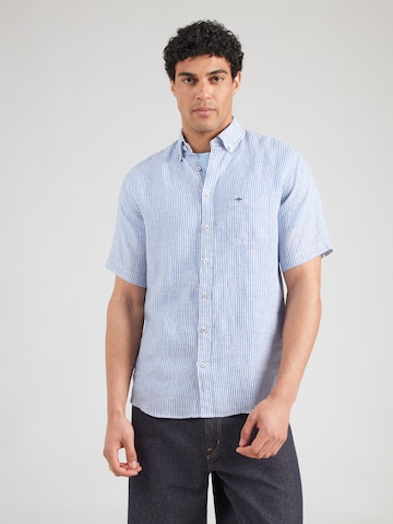 Coupe regular Chemise 'Classic' FYNCH-HATTON en bleu : devant