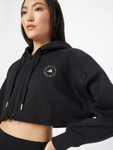 ADIDAS BY STELLA MCCARTNEY Athletic Zip-Up Hoodie in Black