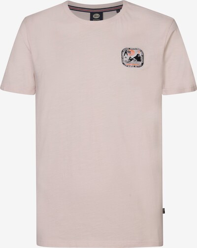 Petrol Industries T-Shirt 'Riviera' in mischfarben / rosa, Produktansicht