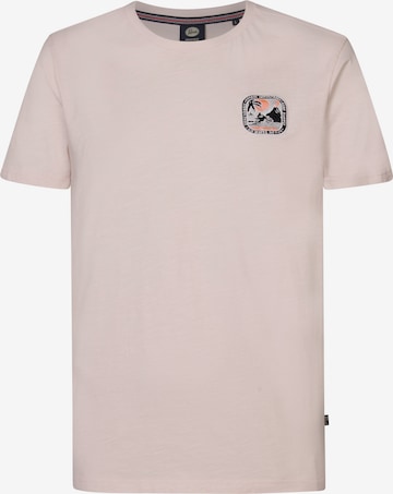 Petrol Industries T-Shirt 'Riviera' in Pink: predná strana