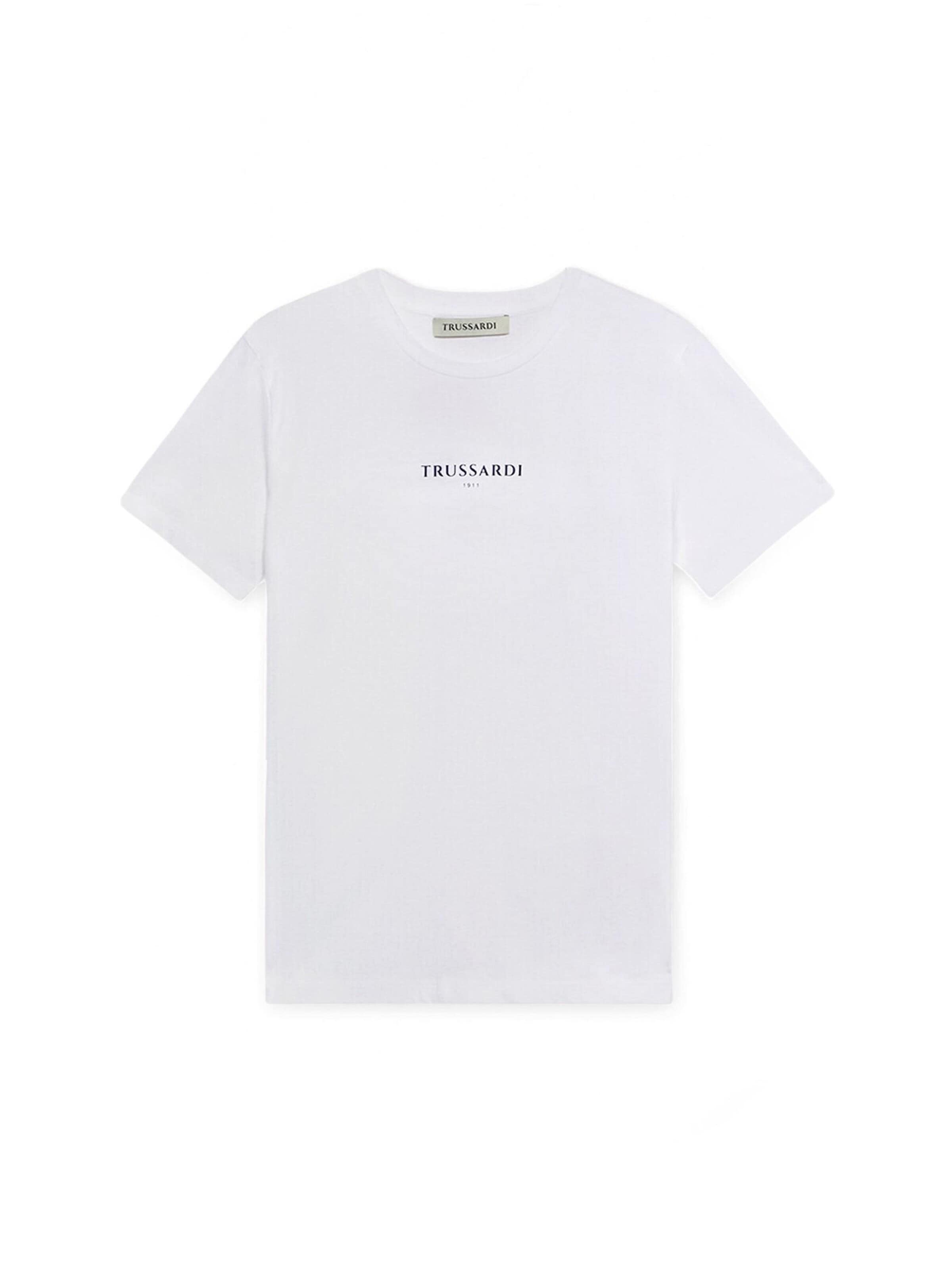 Trussardi - Camiseta en blanco: frente