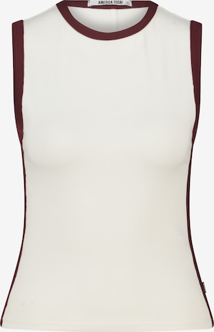 America Today Top in White: front