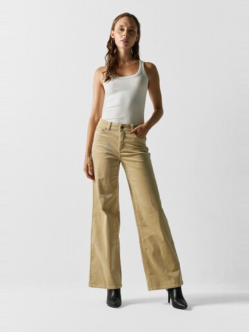 KOROSHI Wide leg Byxa i beige