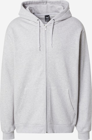 Iriedaily Sweatvest 'Mini Flag 2' in Grijs: voorkant