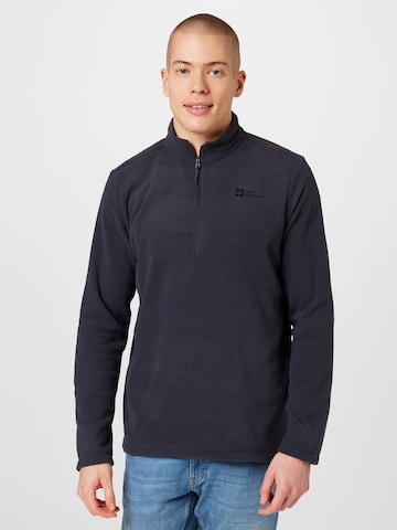 JACK WOLFSKIN Athletic Sweater 'Taunus' in Grey: front