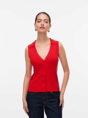 VERO MODA Strikvest 'VMWillow' i rød: forside