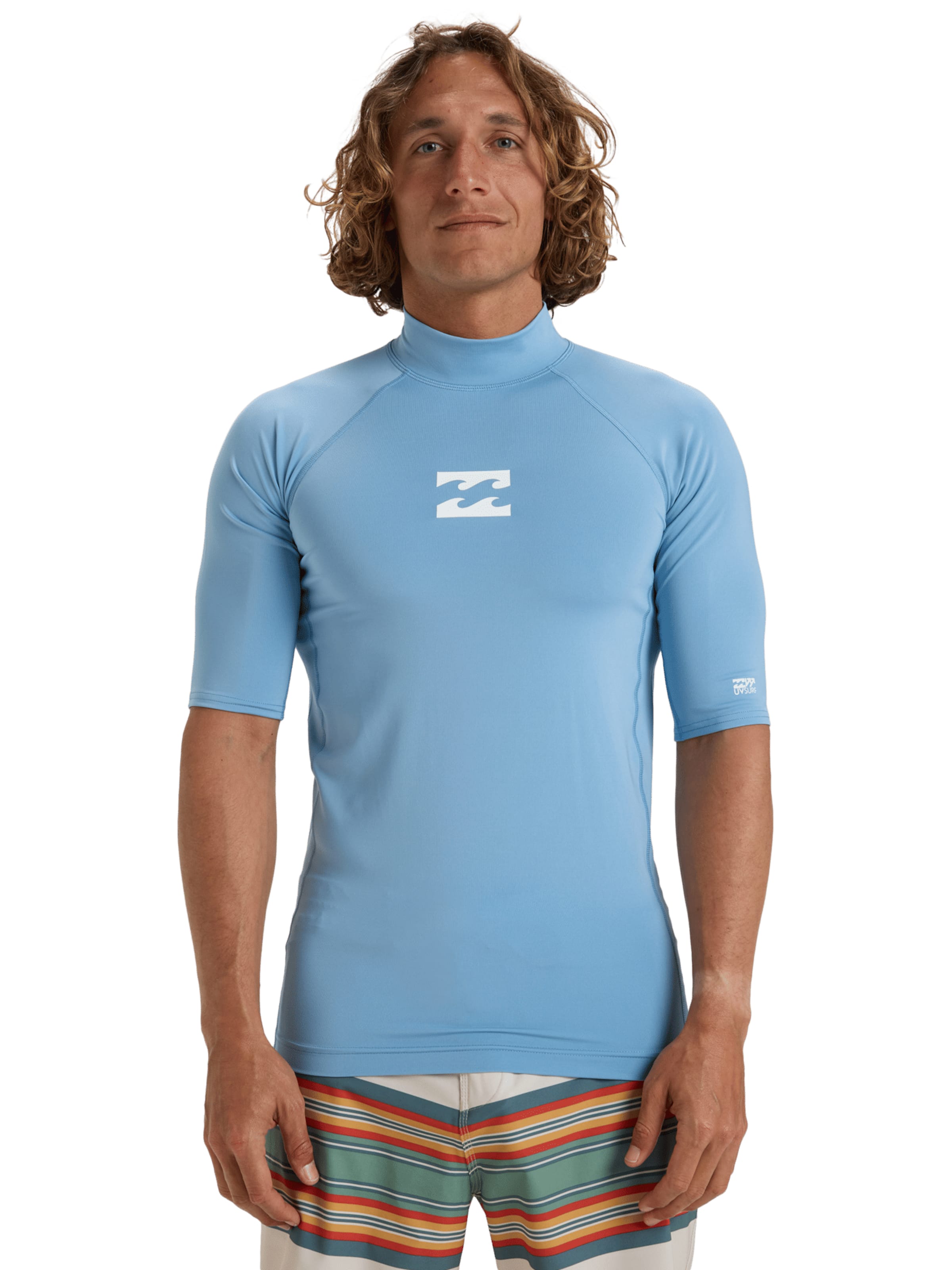 BILLABONG Performance shirt 'Waves All Day' in Blue: front
