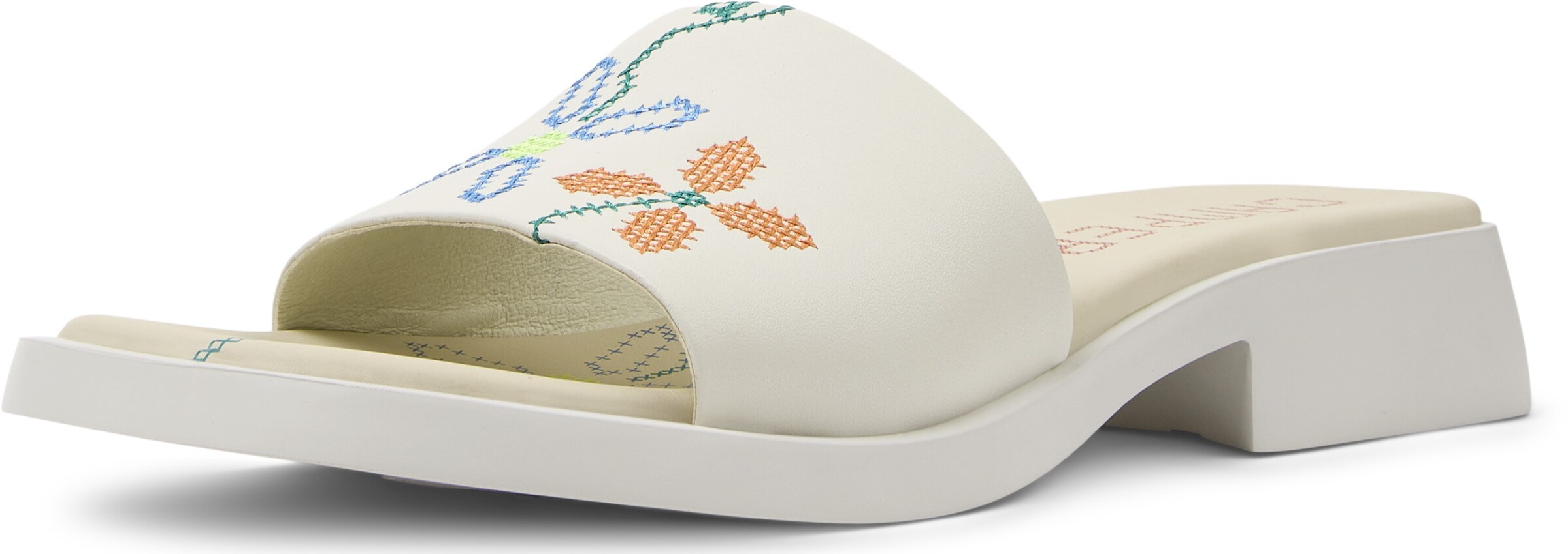 Zoccoletto 'Dana' di CAMPER in bianco: frontale