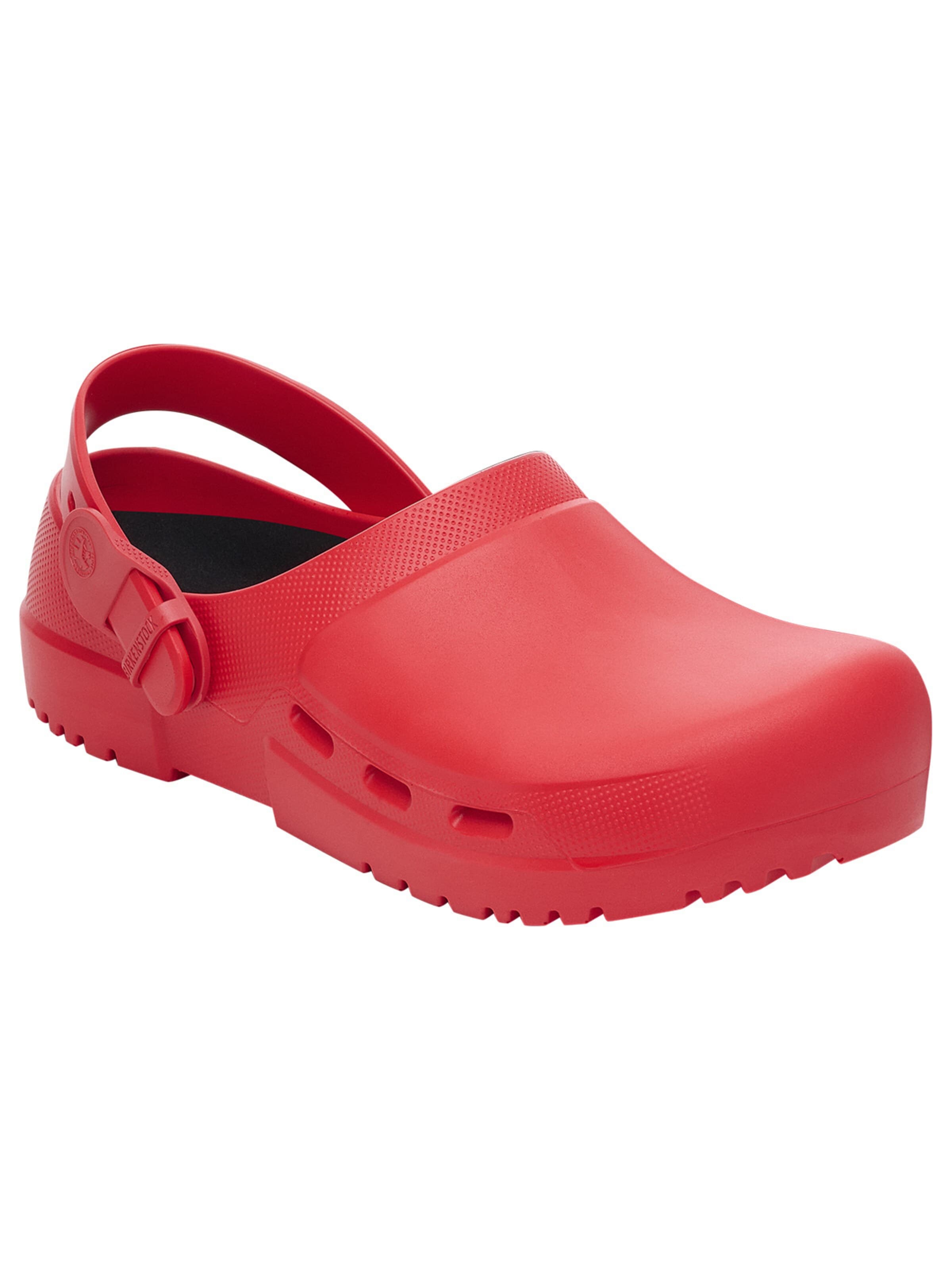 BIRKENSTOCK Clogs 'Freizeitschuh Birki-Air' in Red: front
