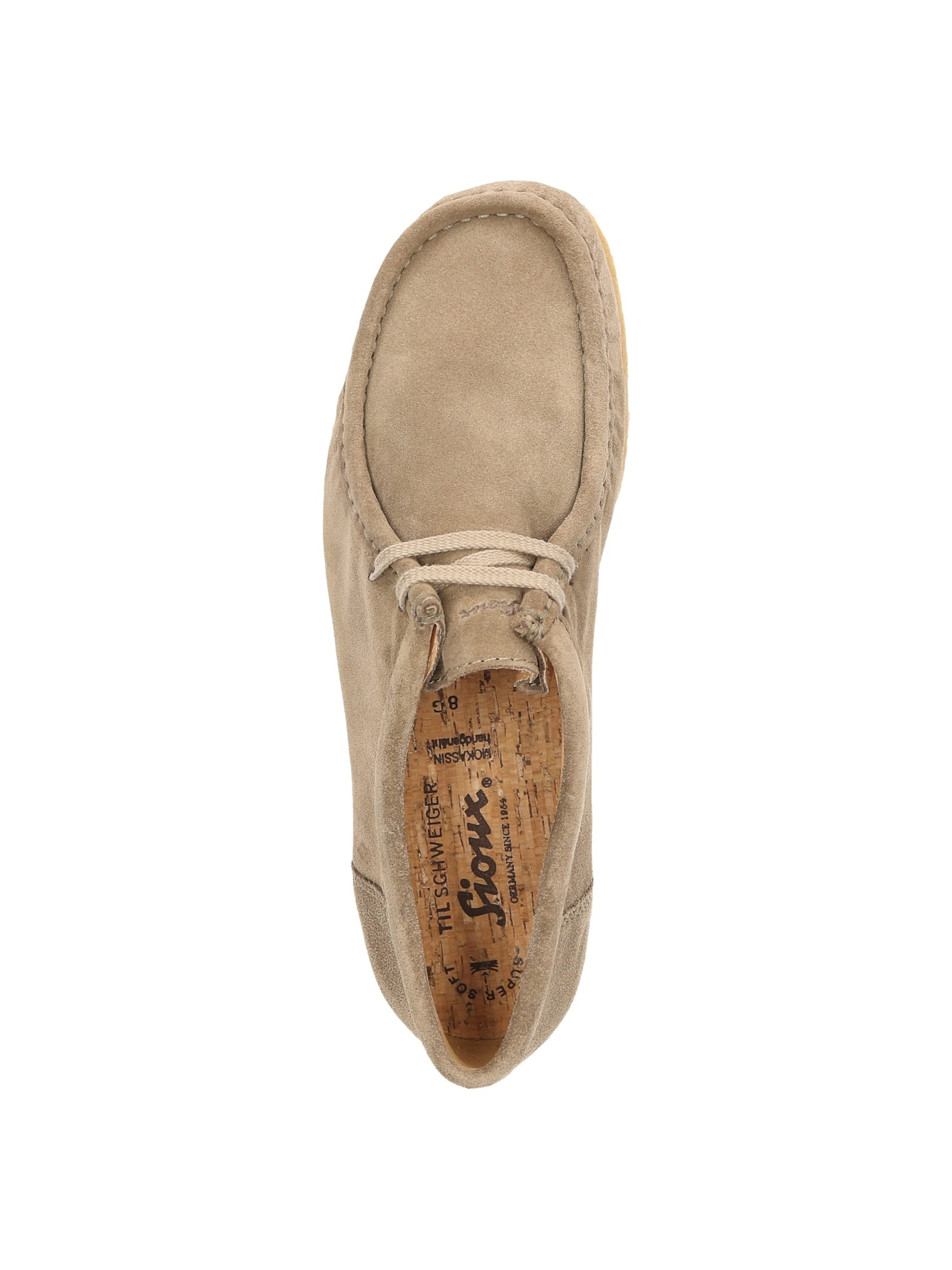 SIOUX Schnürschuh 'Tils grashopper 001' in Beige