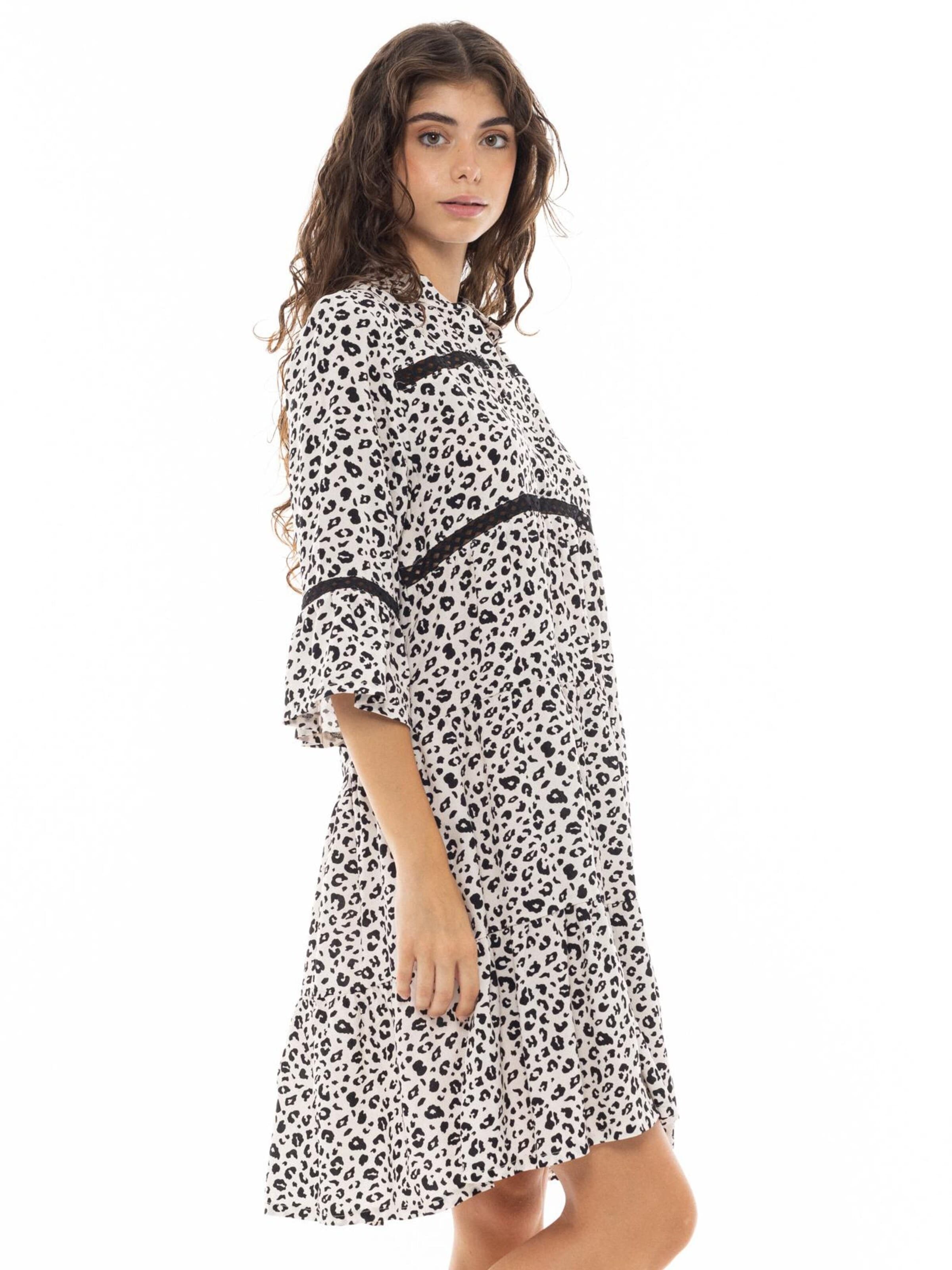 Abito 'BEACHWEAR OFFWHITE LEO' di Pink Label in nero