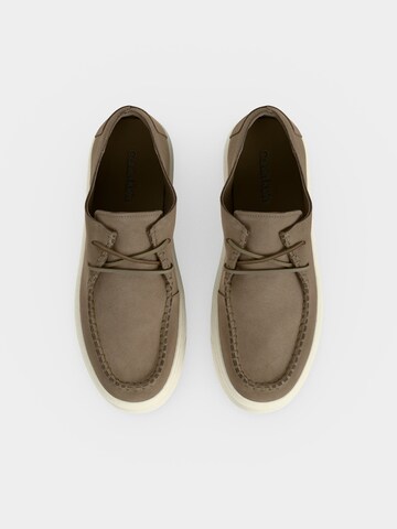 Calvin Klein Čevlji na vezalke | siva barva