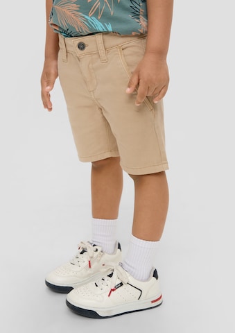 s.Oliver - Slimfit Pantalón en beige: frente