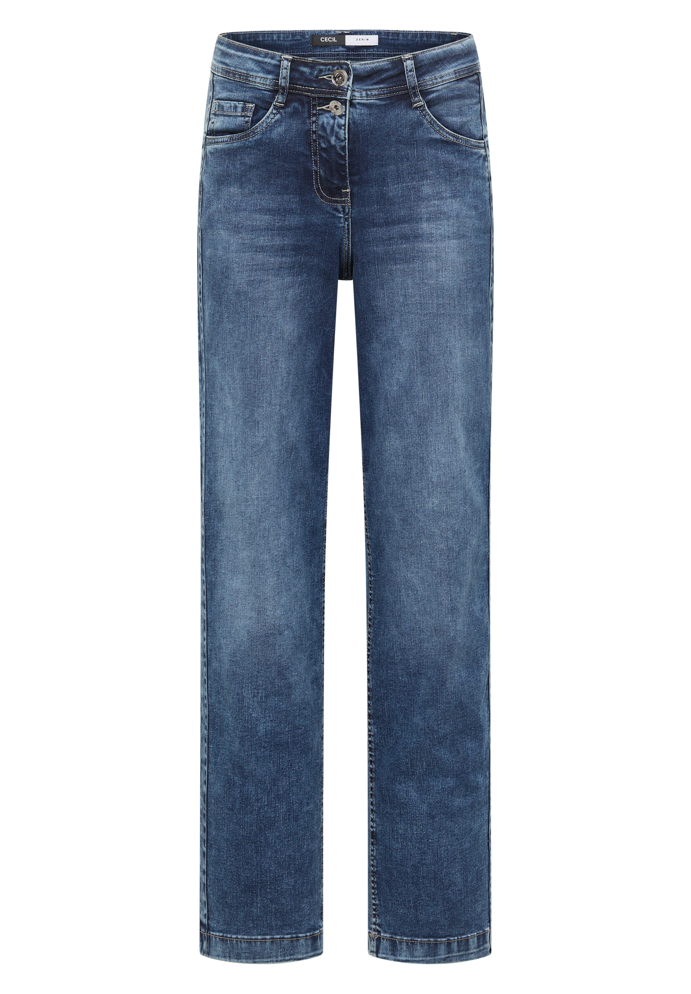 CECIL Loosefit Jeans in Blau: Vorderseite
