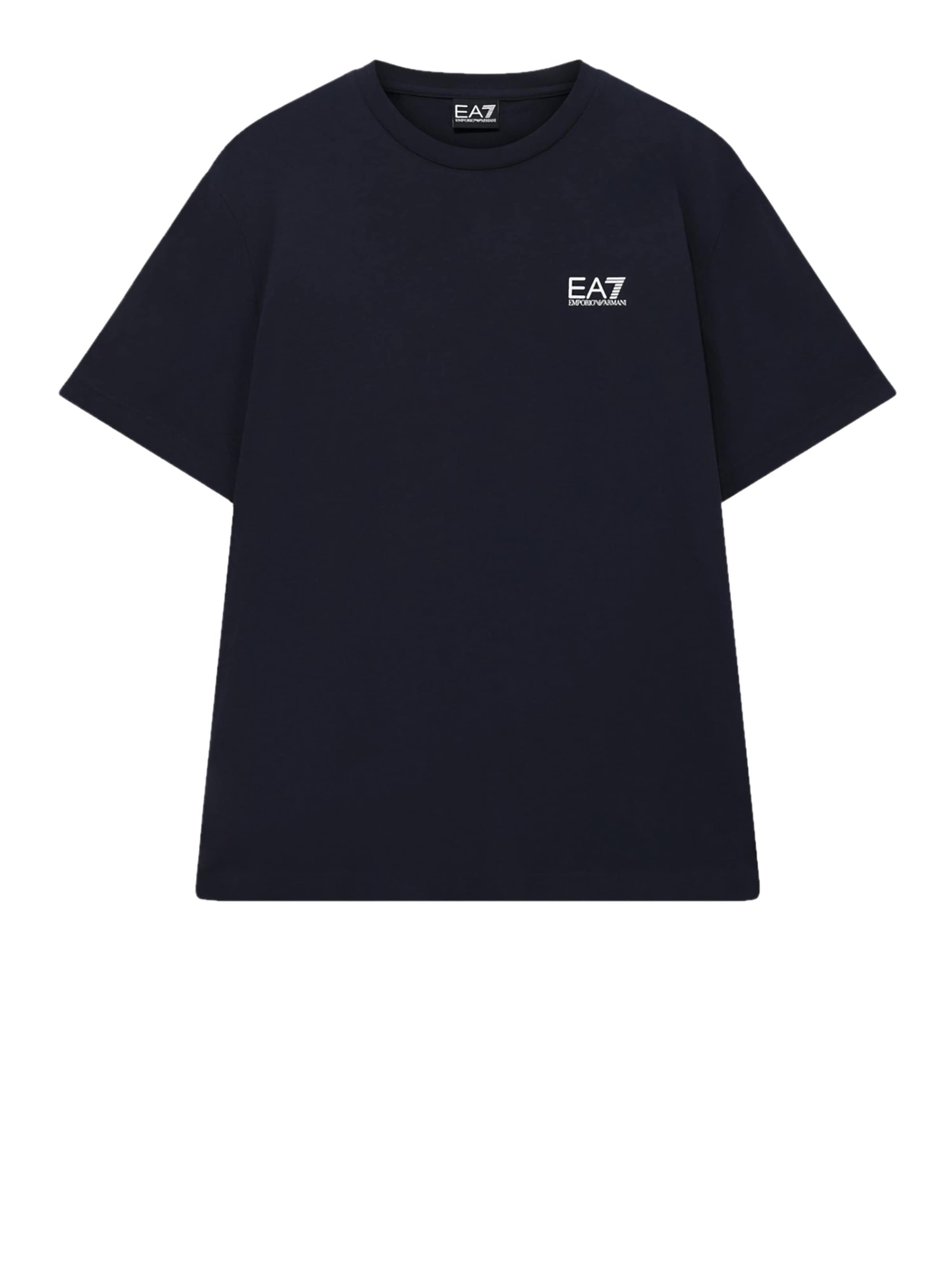 EA7 Emporio Armani T-shirt en S en bleu foncé, Vue avec produit