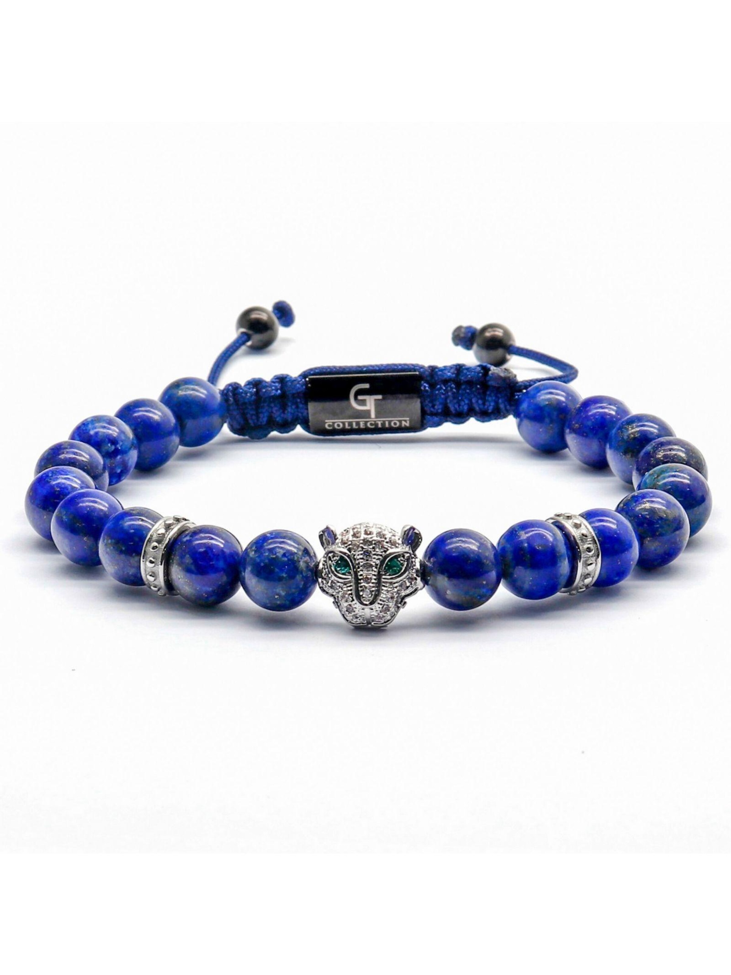 GT Collection - Pulsera 'LEOPARD' en azul: frente