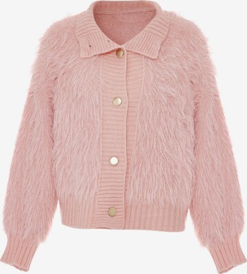 Cardigan Poomi en rose : devant