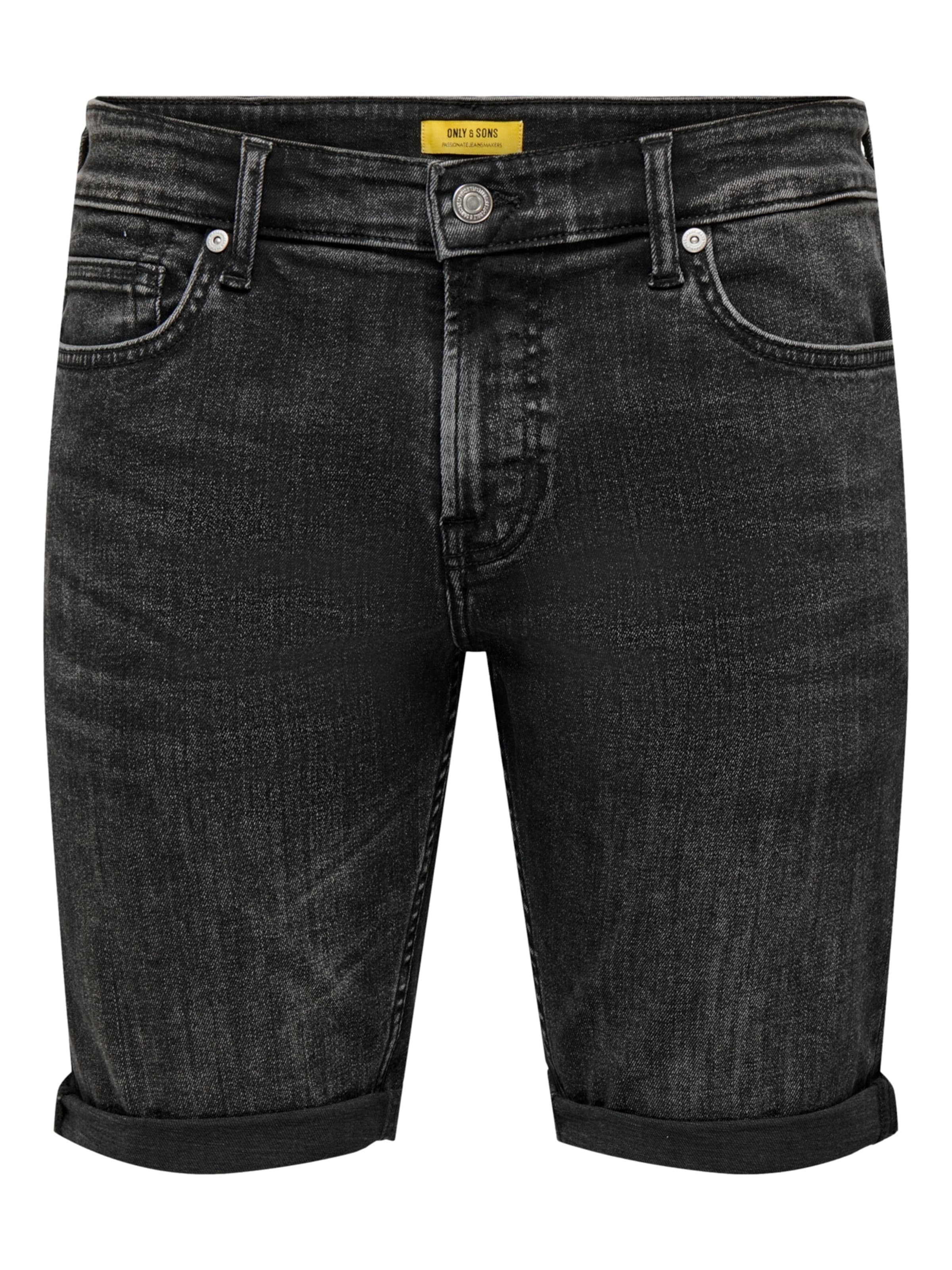 Only & Sons Štandardný strih Džínsy 'Ply WB 5192' - Čierna: predná strana