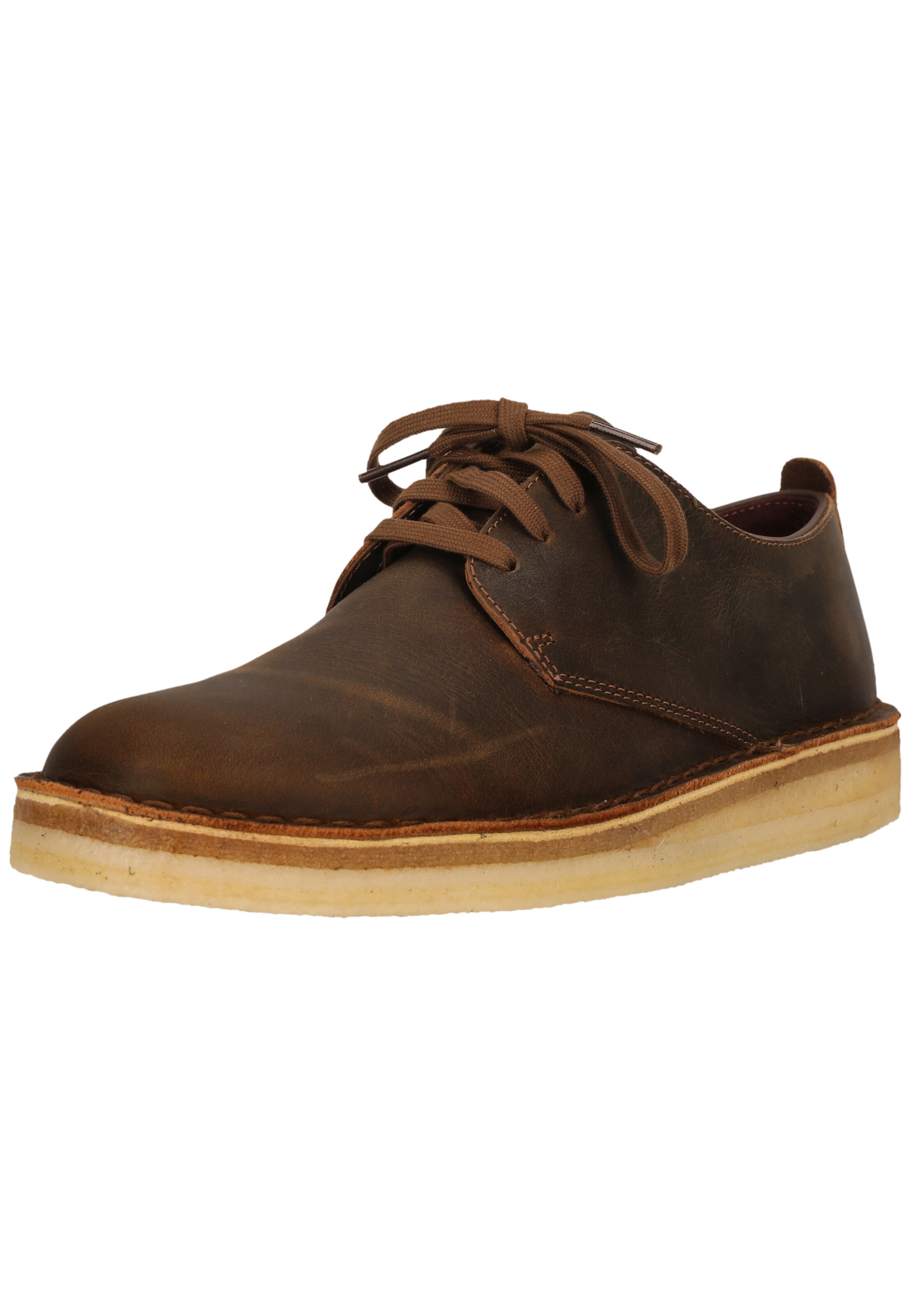 CLARKS Lace-Up Shoes 'Coal London' in Brown: front