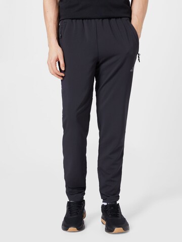 ADIDAS PERFORMANCE Regular Workout Pants 'Train Essentials Seasonal ' in Black: front