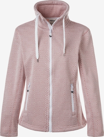 Weather Report Athletic fleece jacket 'FREIDA' in Pink: front