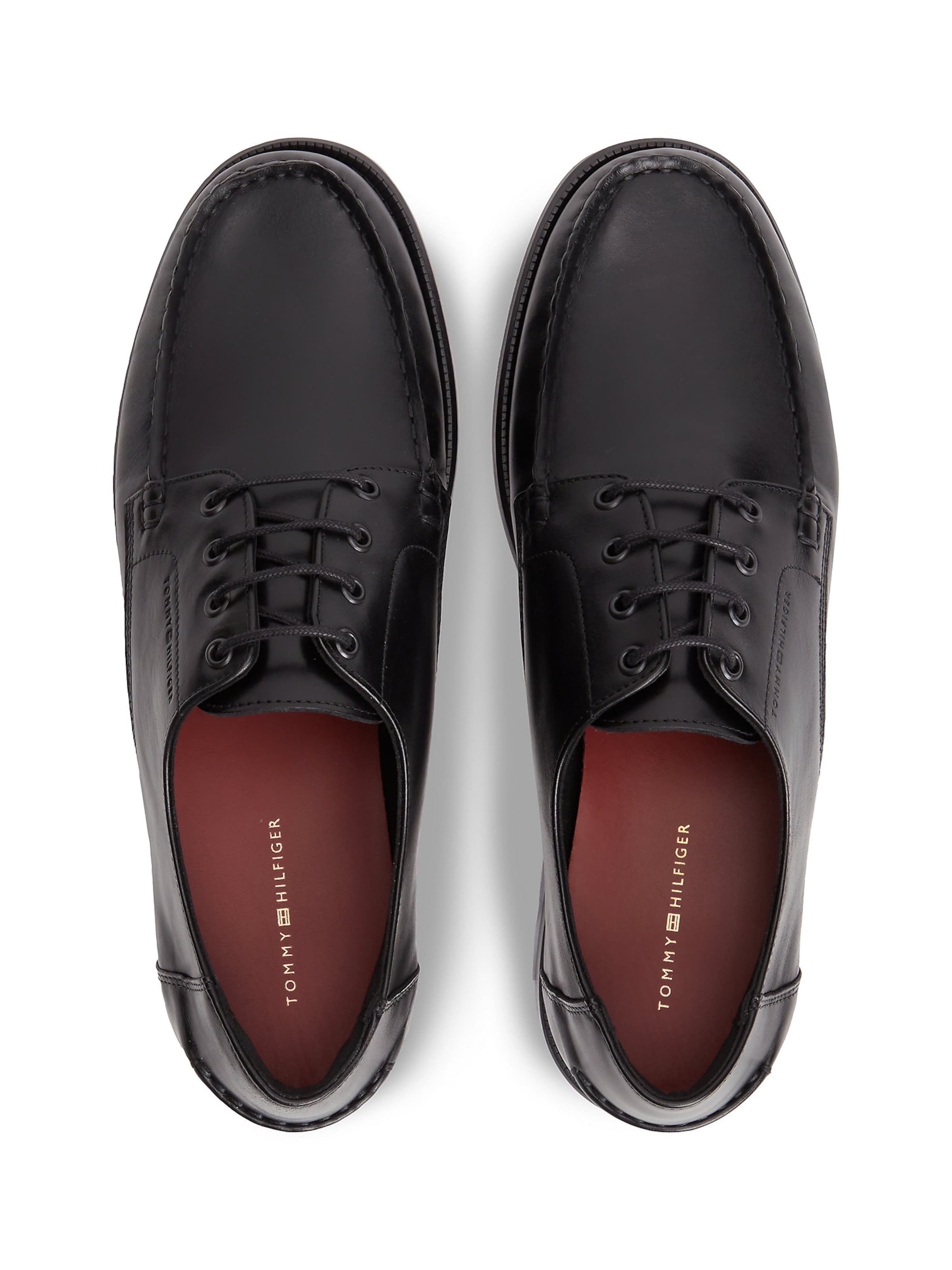 TOMMY HILFIGER Schnürschuh in Schwarz