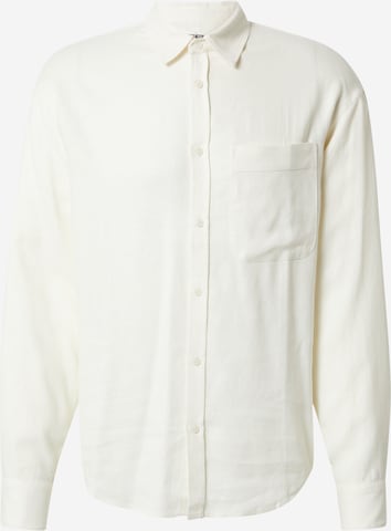 ABOUT YOU x Alvaro Soler Regular fit Overhemd 'Leon' in Wit: voorkant