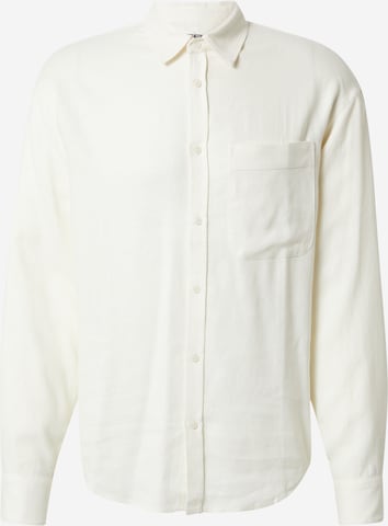 ABOUT YOU x Alvaro Soler Regular fit Button Up Shirt 'Leon' in White: front