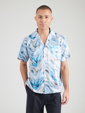 Carlo ColucciRegular Fit Košulja - plava boja: prednji dio