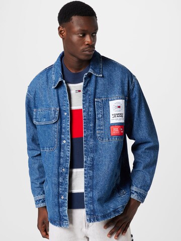 Tommy Jeans Tussenjas in Blauw: voorkant