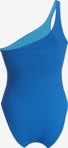 Wolford Bustier Badpak ' High Leg One Piece ' in Blauw