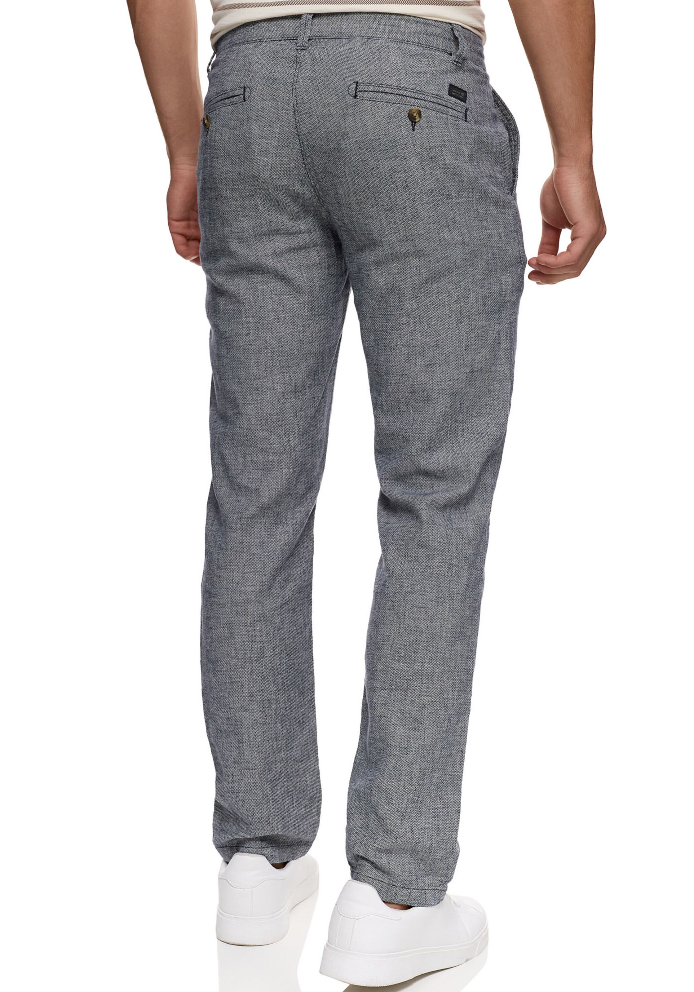 INDICODE JEANS Regular Chino Pants in Blue