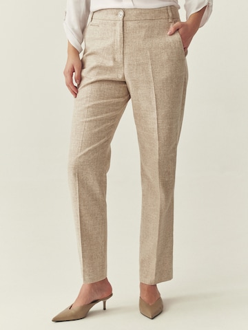 TATUUM Regular Bügelfaltenhose 'Ulatina 1' in Beige