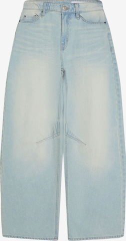 BershkaBaggy Traperice - plava boja: prednji dio