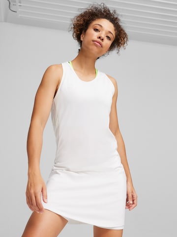 PUMA Спортивное платье 'TeamGoal' в Белый: спереди