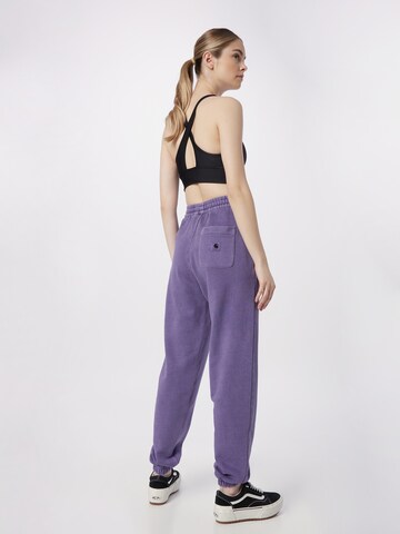 Carhartt WIP Tapered Trousers 'Nelson' in Purple