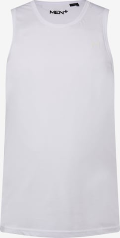 Men Plus Tank Top in Weiß: Vorderseite