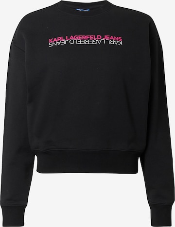 KARL LAGERFELD JEANS Sweatshirt in Schwarz: Vorderseite