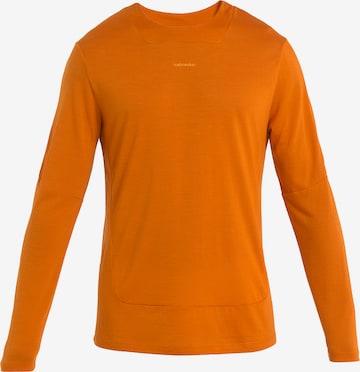 T-Shirt fonctionnel 'ZoneKnit' ICEBREAKER en orange : devant