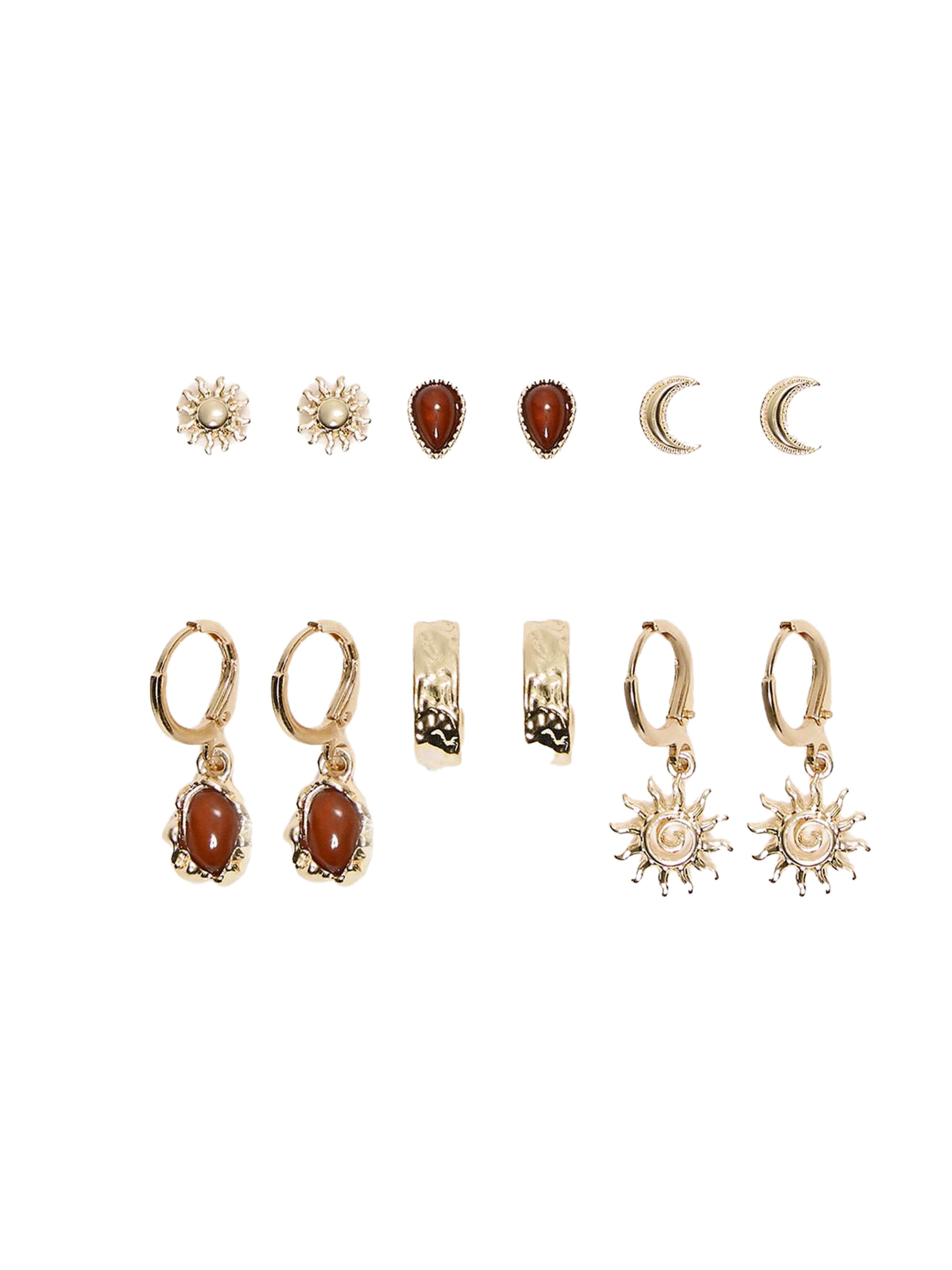 Orecchini di Bershka in oro: frontale