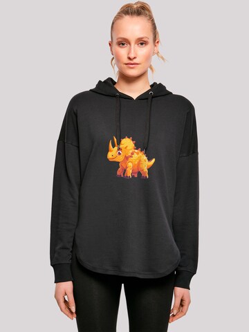 Pull-over 'Süßer Triceratops Dinosaurier' F4NT4STIC en noir : devant